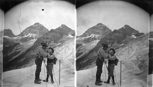 An Exchange of Lights, on the Great Glacier. B.C., Can. Glacier