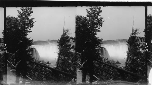 Canadian Side. Canada. Ontario, Province. A vista view of Horseshoe Falls on the Canadian side