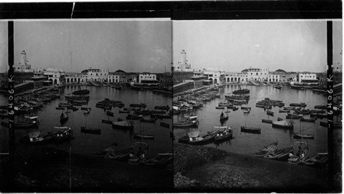 Boats in the inner harbor, Algiers, Algeria