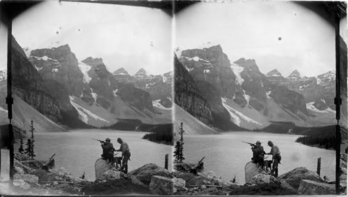 Moraine Lake and Valley of the Ten Peaks. Canadian Rockies, Alberta, Can. Rocky Mts. Park