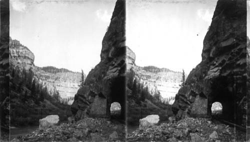 In the Canyon of the Grand along the D & R.G.RR., Colo