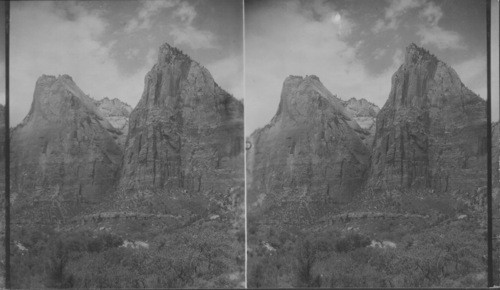 Two of the Three Patriarchs. Zion National Park. Utah