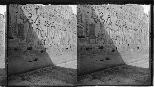 Mural Representations on Wall in Temple of Sethos I, Abydos, Egypt. Sethos I Abydos