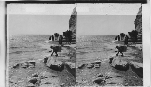 Looking across the Red Sea from Sinai Peninsula west towards Egypt