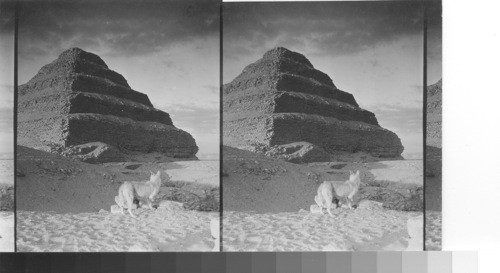 The Step Pyramid, S.W. corner. Saqqarah. Egypt