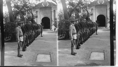 Lawton's Guard of Honor - Before Chapel Door - Paco Cemetery. Manila. P.I