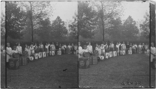 Chinese Lanturn Parade. Lanterns made by children of South Parks, Chicago