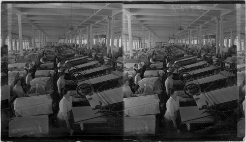 Folding, Pacific Mills, Lawrence, Mass. Folding Finished Cloth into Pieces of about Forty yards