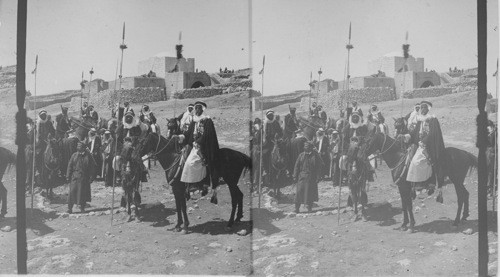 Sheikh Rachid and his men. Jerusalem. Palestine