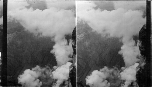 Crater of the Soufriere Volcano, Taken Only a Few Hours Previous to an Eruption, Island of St. Vincent. B.W.I