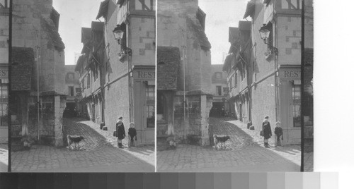 Normandy houses - Alley. Honfleur