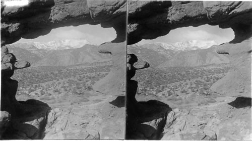 Pike's Peak from Peephole, Colorado