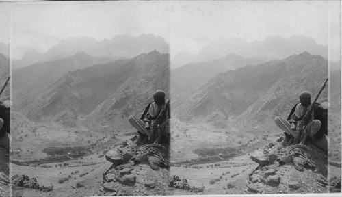 Grouns where the Hebrew fought the Amalekites S.E. over Sinai Wilderness, Egypt