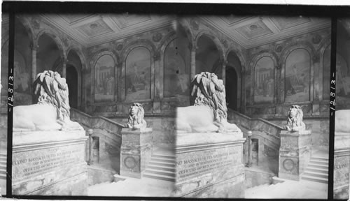 The Superb staircase, Public Library, Boston, Mass