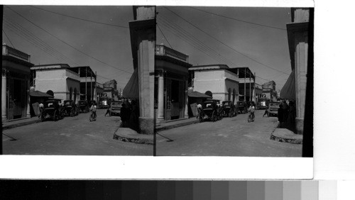 Cuba - Province of Matanzas - Cardenas: Street scene in the second port city of the Province of Matanzas on the northern coast of Cuba. Horse-drawn coaches vie with the city's modern taxis for the local business and they still do a very thriving business. The port city is a bustling one and its narrow streets are crowded with very modern automobiles, station wagons, buses, trucks, horse drawn carts and carriages, as well a bicycles and saddle horses