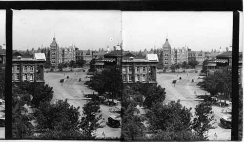 Fountain Square Looking South, Bombay, India