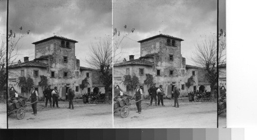 A rural home near Florence. Italy