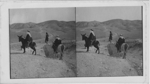 The Old Jericho Road from Near the Good Samaritan Inn. Palestine