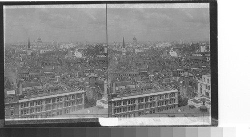 Bird's eye view of London