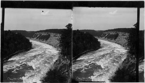 The Gorge of Niagara and Rapids above the Whirlpool, N.Y