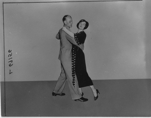 HEALTH UNIT - Posture. Set #23, L69156 - Professional Ballroom Dancers in Correct Position