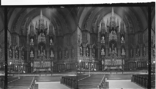 The Altar, Interior Norte Dame Church, Montreal. Canada