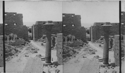 Great Temple at Karnak, North from 2nd Pylon, Egypt