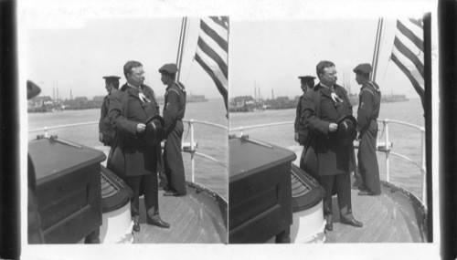 Roosevelt. The Nation's Chief Visiting the Exposition - President Roosevelt on the Algonquin, Charleston Harbor. (South Carolina)