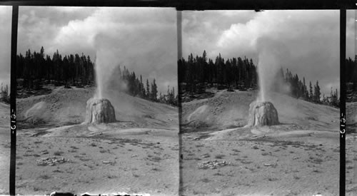 Cone of Lone Star Geyser, Yellowstone Park, Wyo