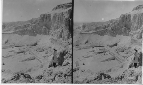 Terraced Temple To The God Ammon beneath the Cliffs at Deir-el-Bahri Buiet by Wueen Hatshepsut