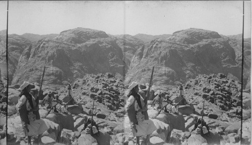 From Mount where Moses received the Law. N. W. over the Plain of Assemblage, Sinai. Egypt