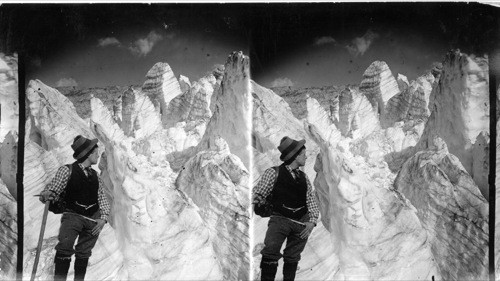 Among the Wonderful Ice Peaks of the Illecillewaet Glacier, Canada