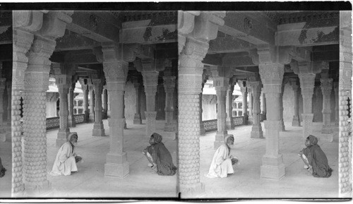 Colonnade of Second Story of Pauch Mahal at Fatchpur Sikre (near Agra) India