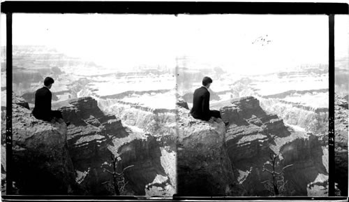 A region of shadow and mystery - Grand Canyon west from Rowe Pt. Grand Canyon