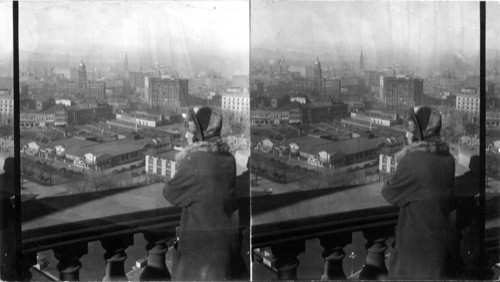 View from Capitol Bldg. over City of Denver, Colo. [Neg Discarded / Brigandi] 9-86 RM