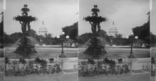 Capitol, Washington, D.C. Bartholdi Fountain