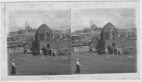 Cairo, showing Mosque Mohammed Ali, its most imposing building in the distance