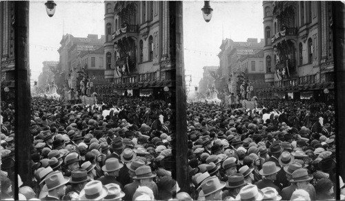 "Rex Parade" on Canal St Mardi Gras Day Feb. 16 - 26--New Orleans, La