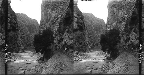 Stupendous Cliffs and Walls of the Grand Canon of the Arkansas. near Royal Gorge