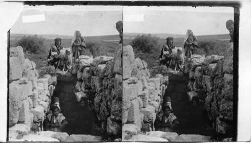 Grotto from whence the shepherds - “watched their flocks” - near Bethlehem. Palestine