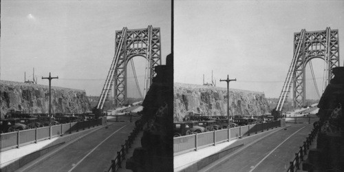 The George Washington, the World's Greatest Bridge. From the New Jersey Side. (Dec. '31 Service)