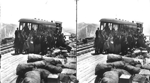 Colorado. Train ascending Pike's Peak?