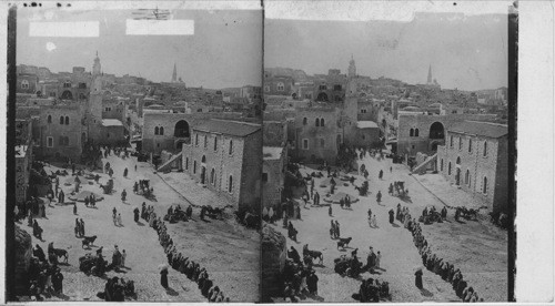 Bethlehem - West from Church of Nativity. Palestine