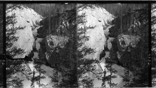 Wapta Gorge, Kicking Horse River, B.C., Can. Yoho Park