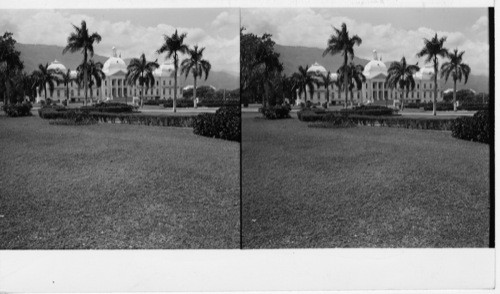 Haiti, Port-au-Prince: The Palais National - office and official residence of the President of the Republic of Haiti. Sawders, 1949