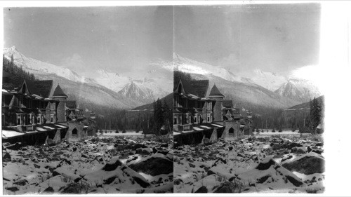 Glacier House and Hermit Range Glacier. B.C