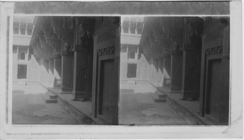 Jehangirs Palace Pillars, Agra, India