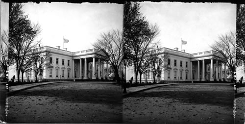 North Front of White House. Washington