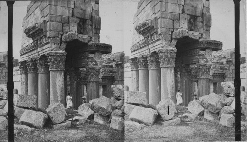 Ruins of the Temple of Jupiter, Baalbek, Palestine