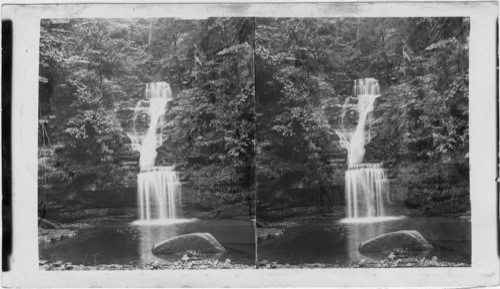 Curtain Cascade. An Attractive feature of Havana Glen. N.Y